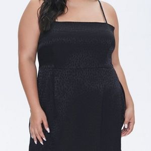 Plus size Forever 21 jacquard cami dress